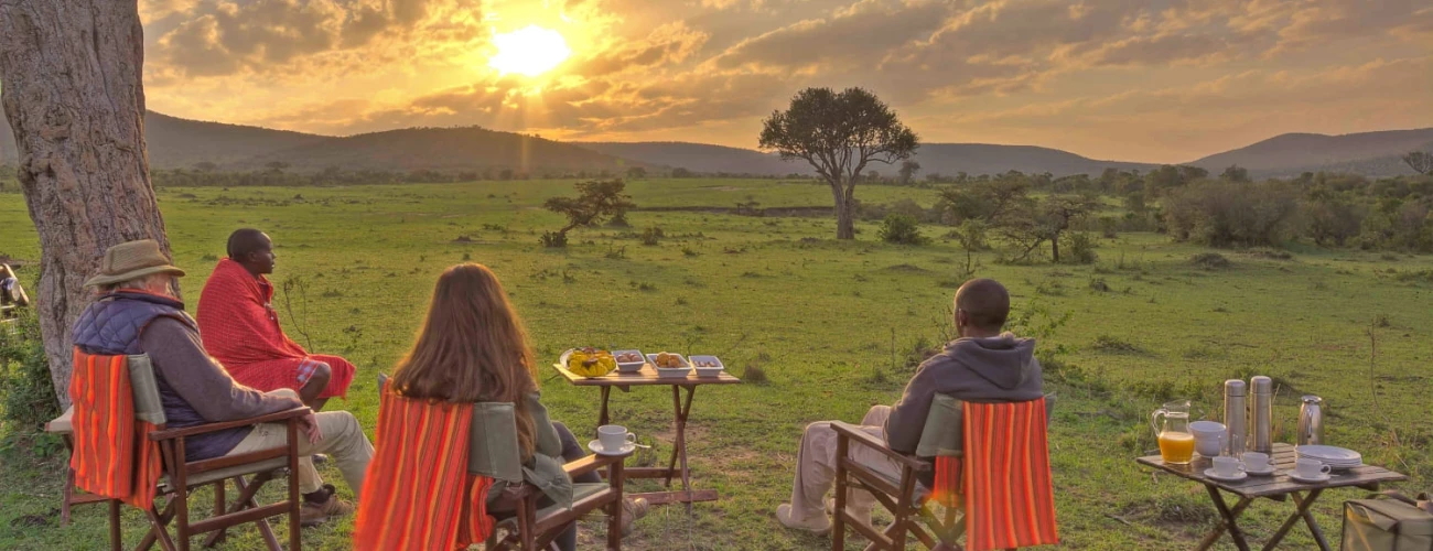 Bush dining in the Masai Mara